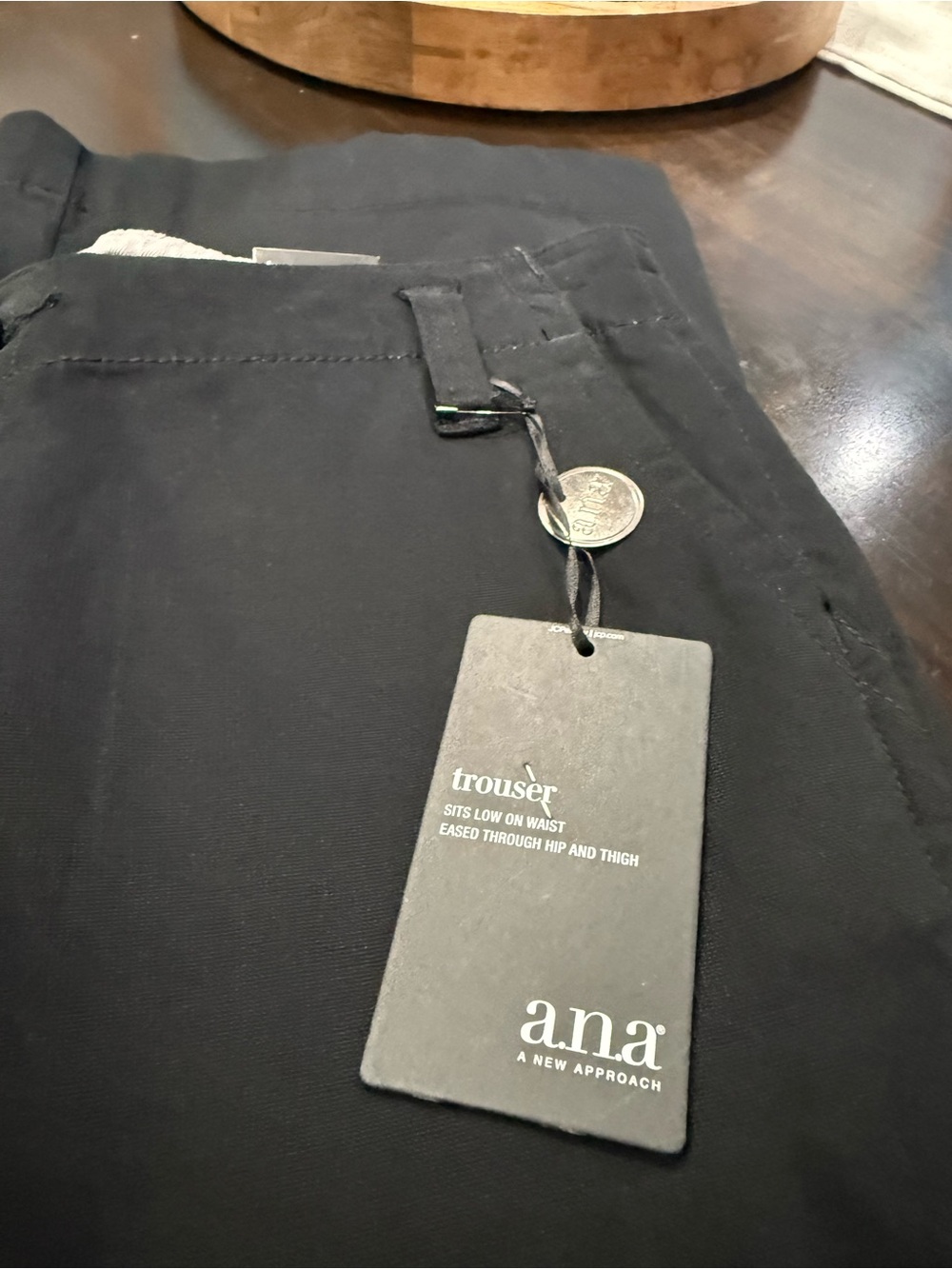 a.n.a Black Women’s Trousers - Classic Straight Fit Size 4